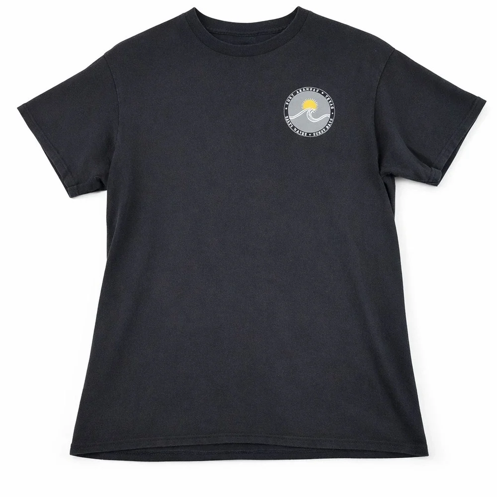 Delta Pro Weight Stay Salty Port Aransas TX T-Shirt Mens Medium Black Graphic T